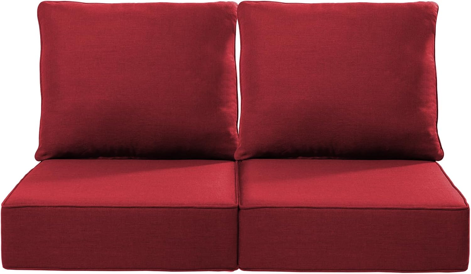 Luxury 24x24x6 Inch Outdoor Cushions - Water&UV&Fade Resistant 1 Set Zippered Patio Chair Cushion for Wicker Dining Rocking Swivel Chairs Loveseat Couch Sectional Sofa - Baby Blue