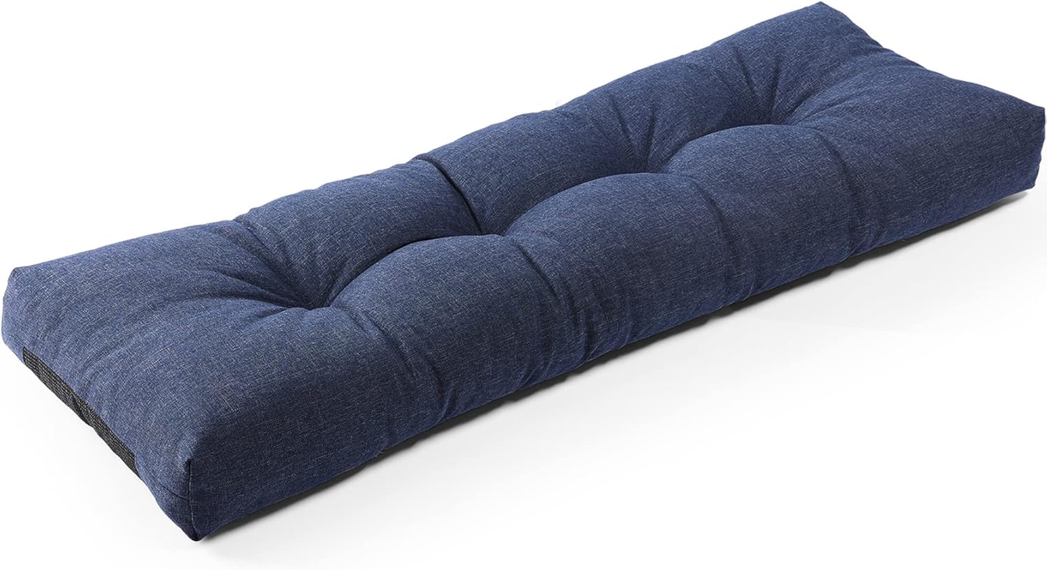 SUNROX LokGrip Non Slip Tufted Memory Foam Bench Cushion, FadeShield Water Resistant Durable Thicken Outdoor/Indoor Bench Seat Pads 42x16x4 inch, Cream