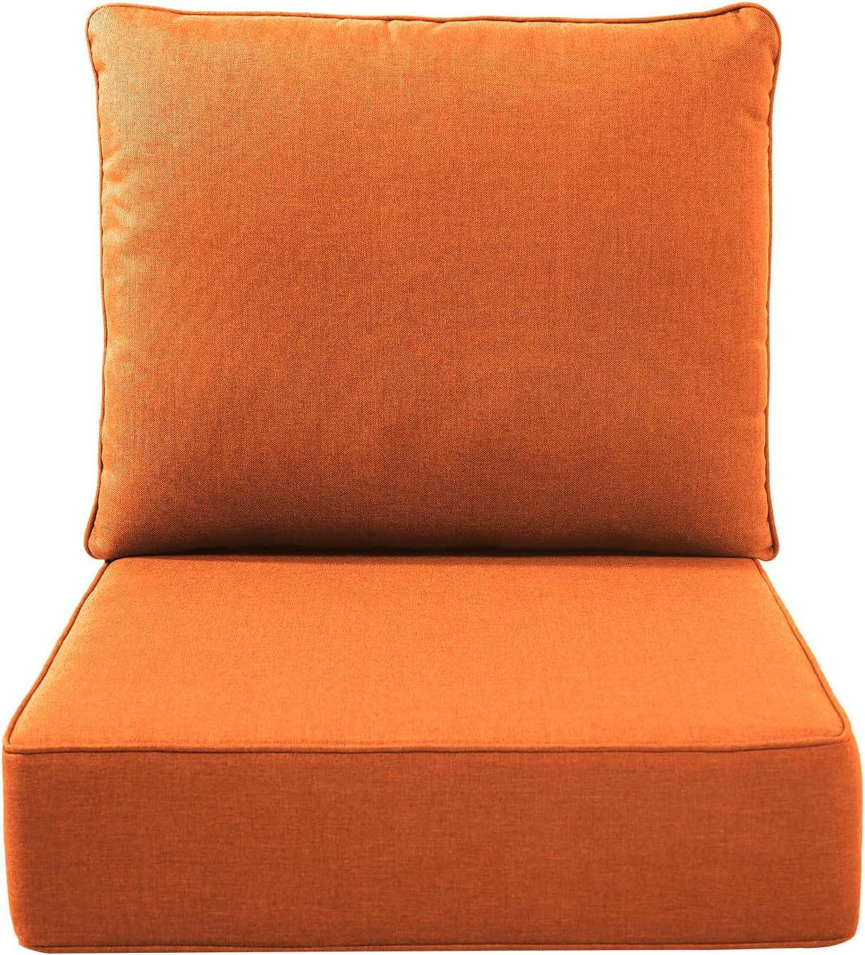 Outdoor Seat Cushion Set-24 x 24 x 6 Inch Outdoor Chair Cushions Set of 2 with Water Resistant & Removable Cover Outdoor Cushions for Patio Furniture Chair Sofa Couch-Beige