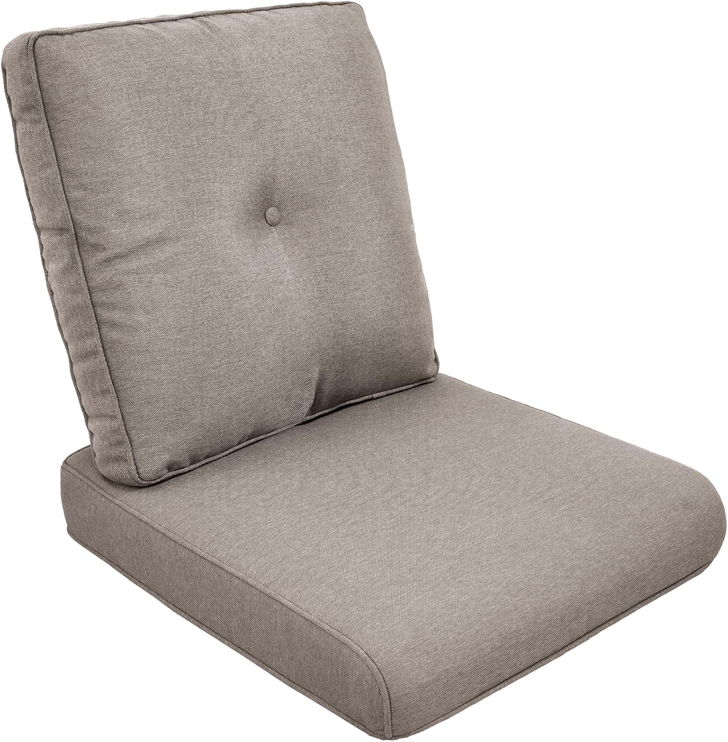 Outdoor Seat Cushion Set-24 x 24 x 6 Inch Outdoor Chair Cushions Set of 2 with Water Resistant & Removable Cover Outdoor Cushions for Patio Furniture Chair Sofa Couch-Beige