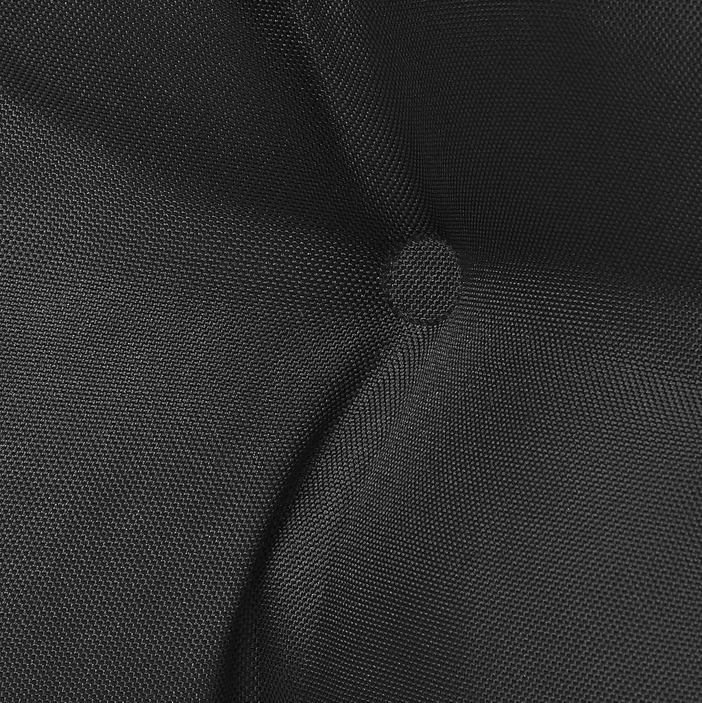 Classic Accessories Water-Resistant Square Patio Seat Cushions, 19 x 19 x 5 Inch, 2 Pack, Black, Outdoor Seat Cushions